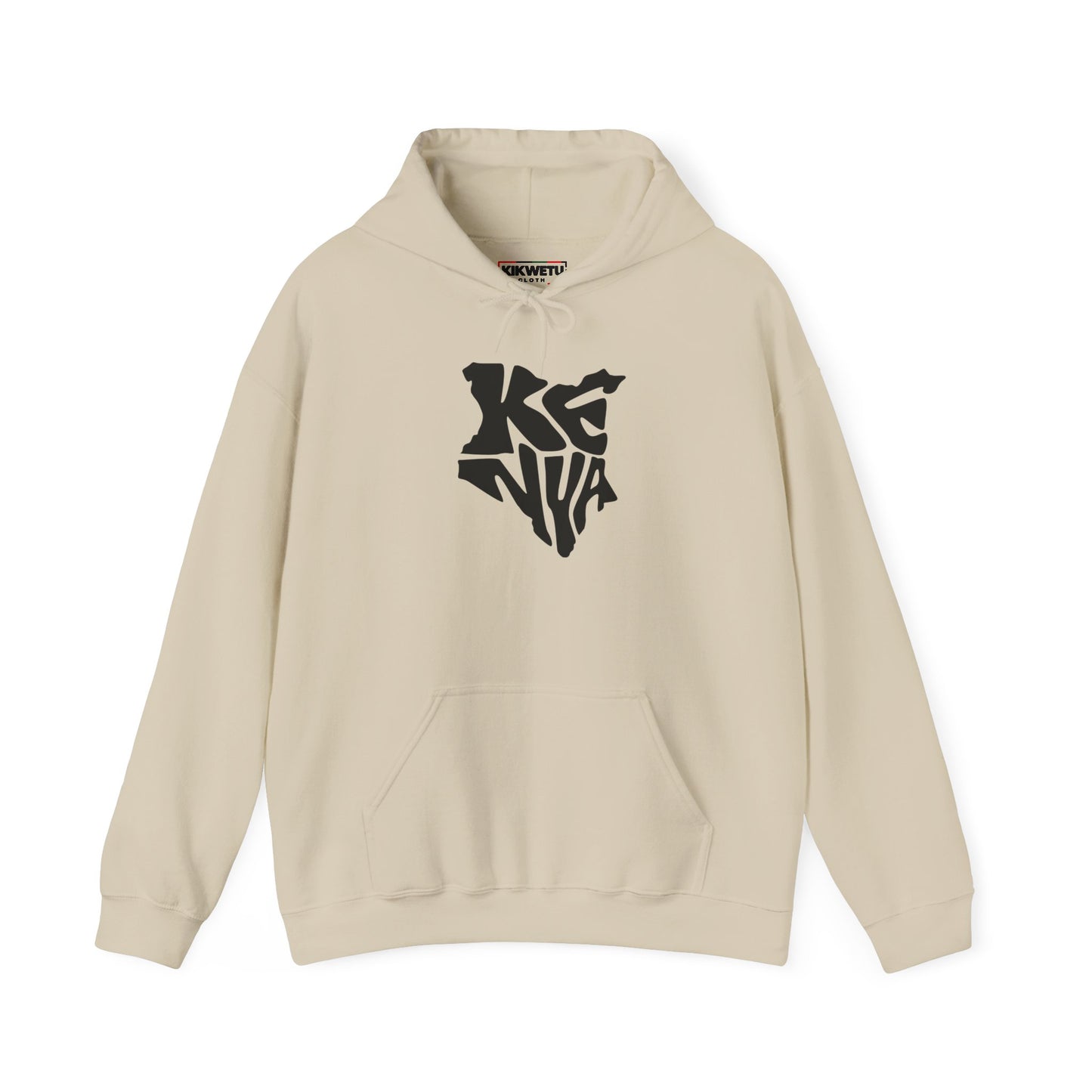 Kenya Outline Graphic Hoodie — Minimalist Map Logo Pullover