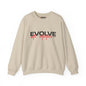 Crewneck Sweatshirt — "Evolve with Intention" Inspirational Graphic