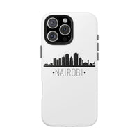 Nairobi Skyline Tough Phone Case — Minimal City Silhouette Protective Cover