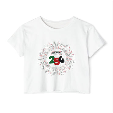 Women's Crop Top — "KIKWETU 254" Kenyan Independence Festival Tee