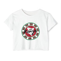 Kenya Stamp Crop Top — Women's Festival Graphic Tee