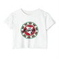 Kenya Stamp Crop Top — Women's Festival Graphic Tee