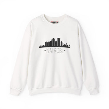 Nairobi Skyline Crewneck Sweatshirt — Minimal Cityscape Travel Pullover
