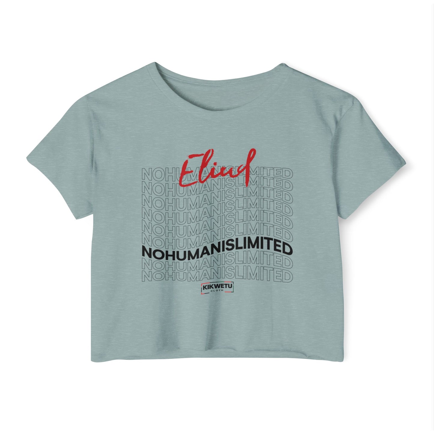 Crop Top —Eliud ''No Human Is Limited'' Graphic Festival Tee