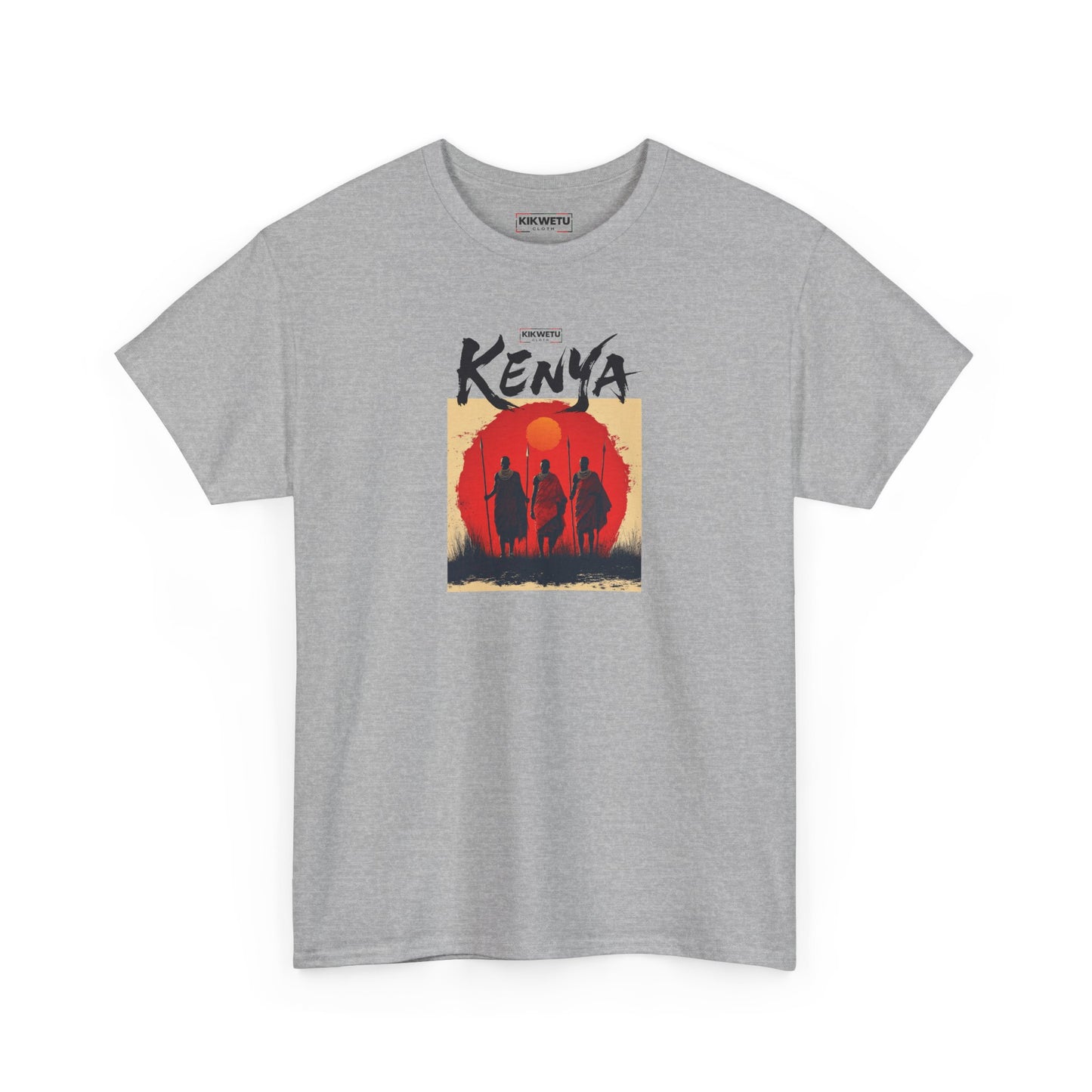 Kenya Sunset Tee — Safari Silhouette Graphic T-Shirt