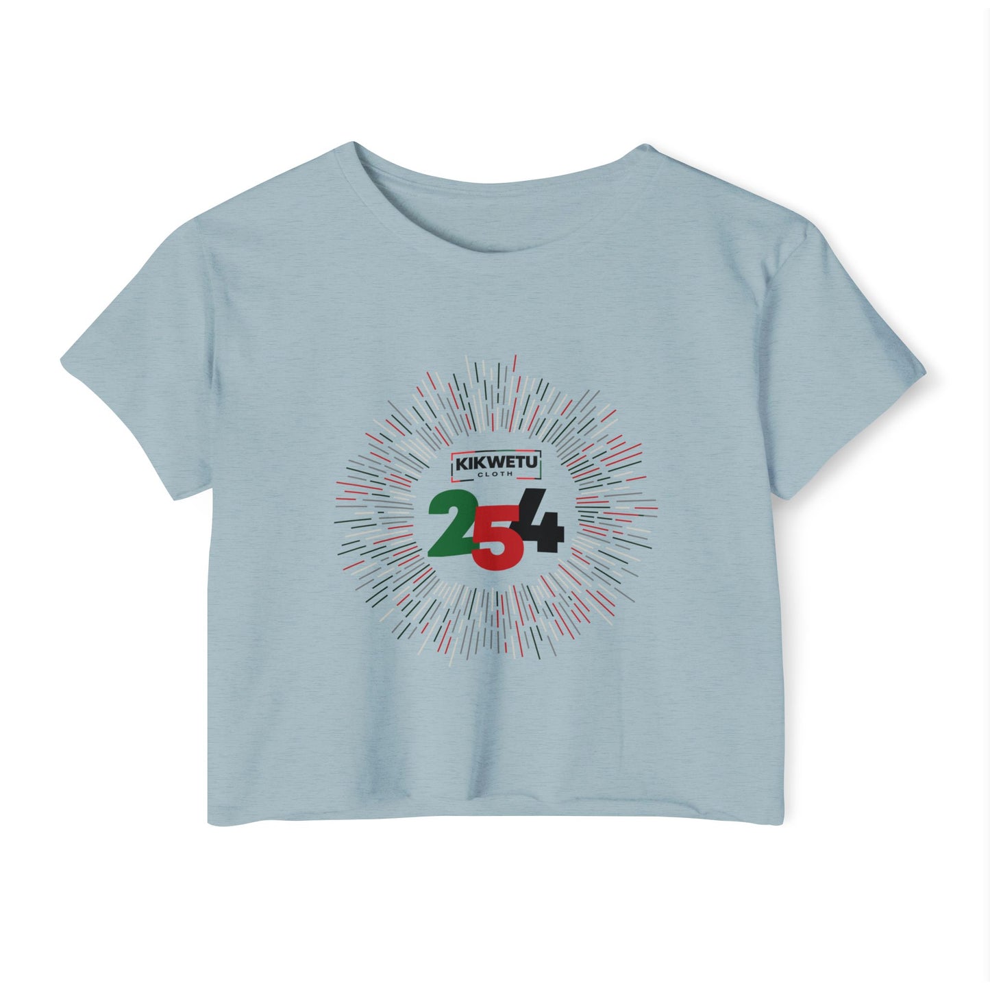Women's Crop Top — "KIKWETU 254" Kenyan Independence Festival Tee