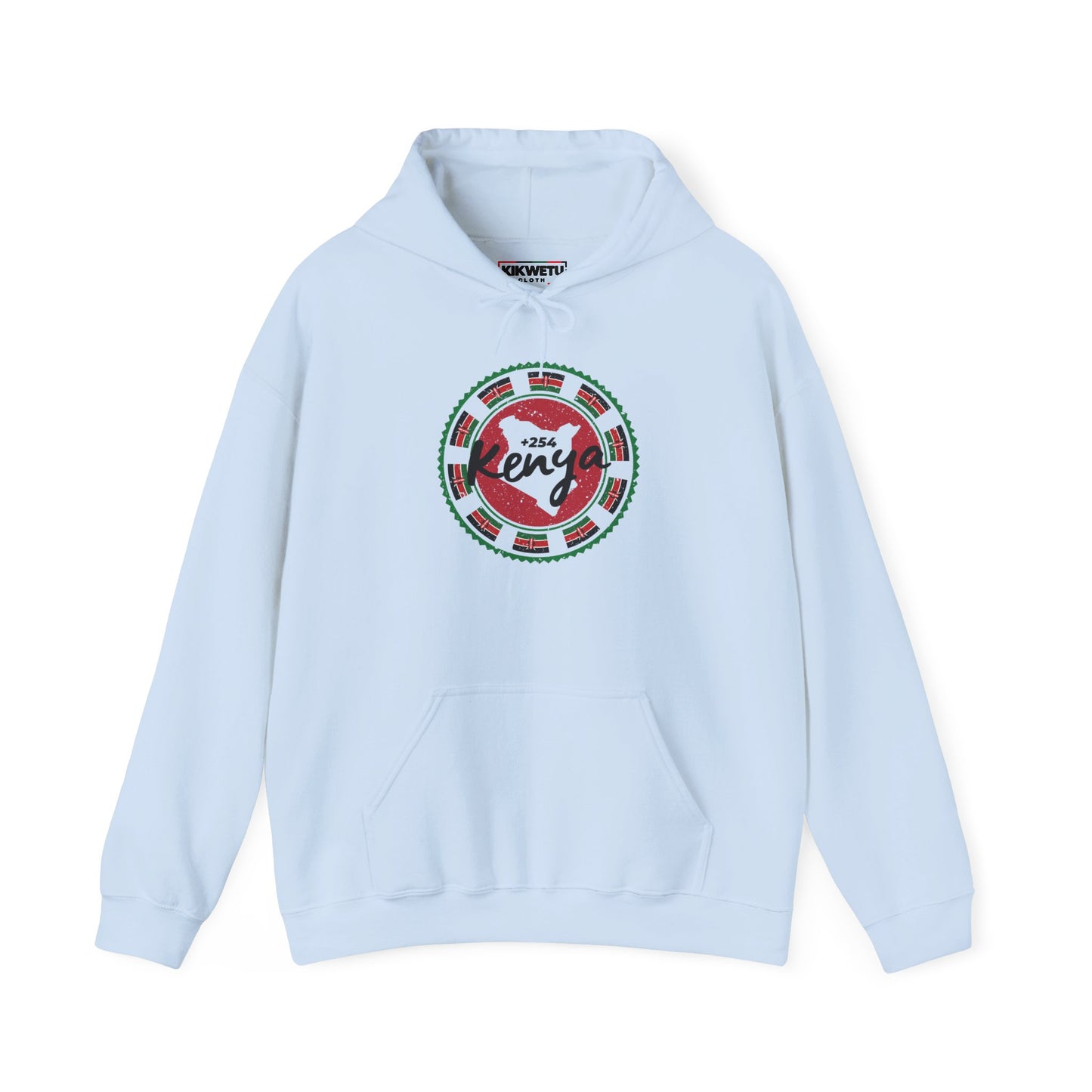 Kenya Flag Circle Hoodie — Kenya Pride Graphic Hooded Sweatshirt