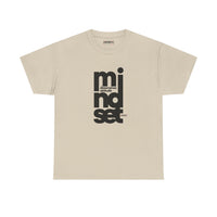 Mindset Graphic Tee — Minimal Vertical "mindset" Typography Shirt