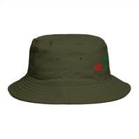 254 Retro Stripe Bucket Hat — Pan-African Colors Streetwear