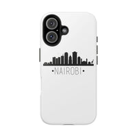 Nairobi Skyline Tough Phone Case — Minimal City Silhouette Protective Cover