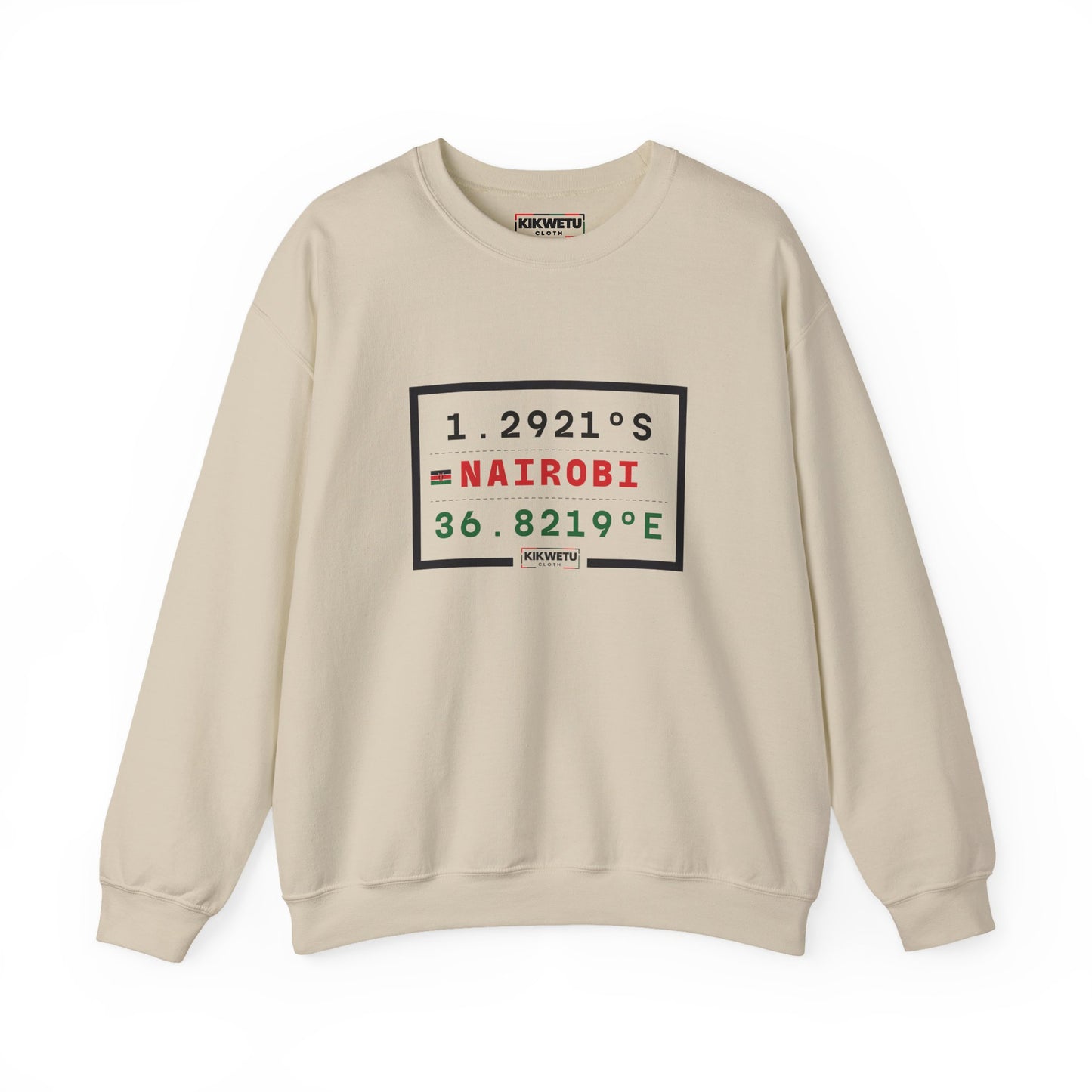 Nairobi Coordinates Crewneck Sweatshirt