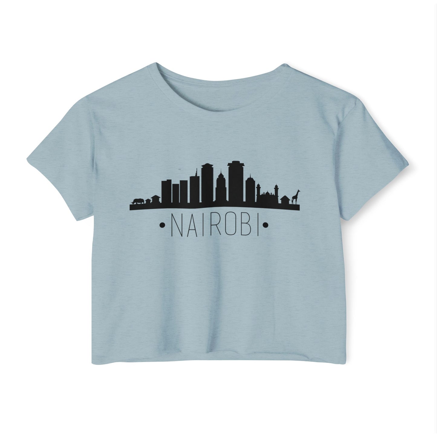 Nairobi Skyline Crop Top — Women's City Skyline Tee
