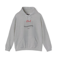 Eliud 'NO HUMAN IS LIMITED' Script Hoodie — Minimal White Pullover