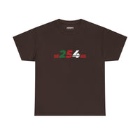 254 Kenya Flag Tee — Black Graphic T-Shirt with Red, Green & White Numbering