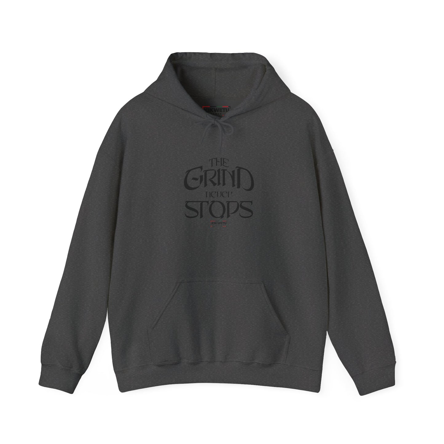 The Grind Never Stops Hoodie – Motivational Minimalist Pullover
