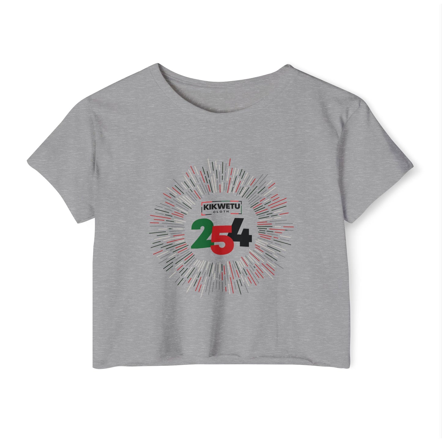 Women's Crop Top — "KIKWETU 254" Kenyan Independence Festival Tee