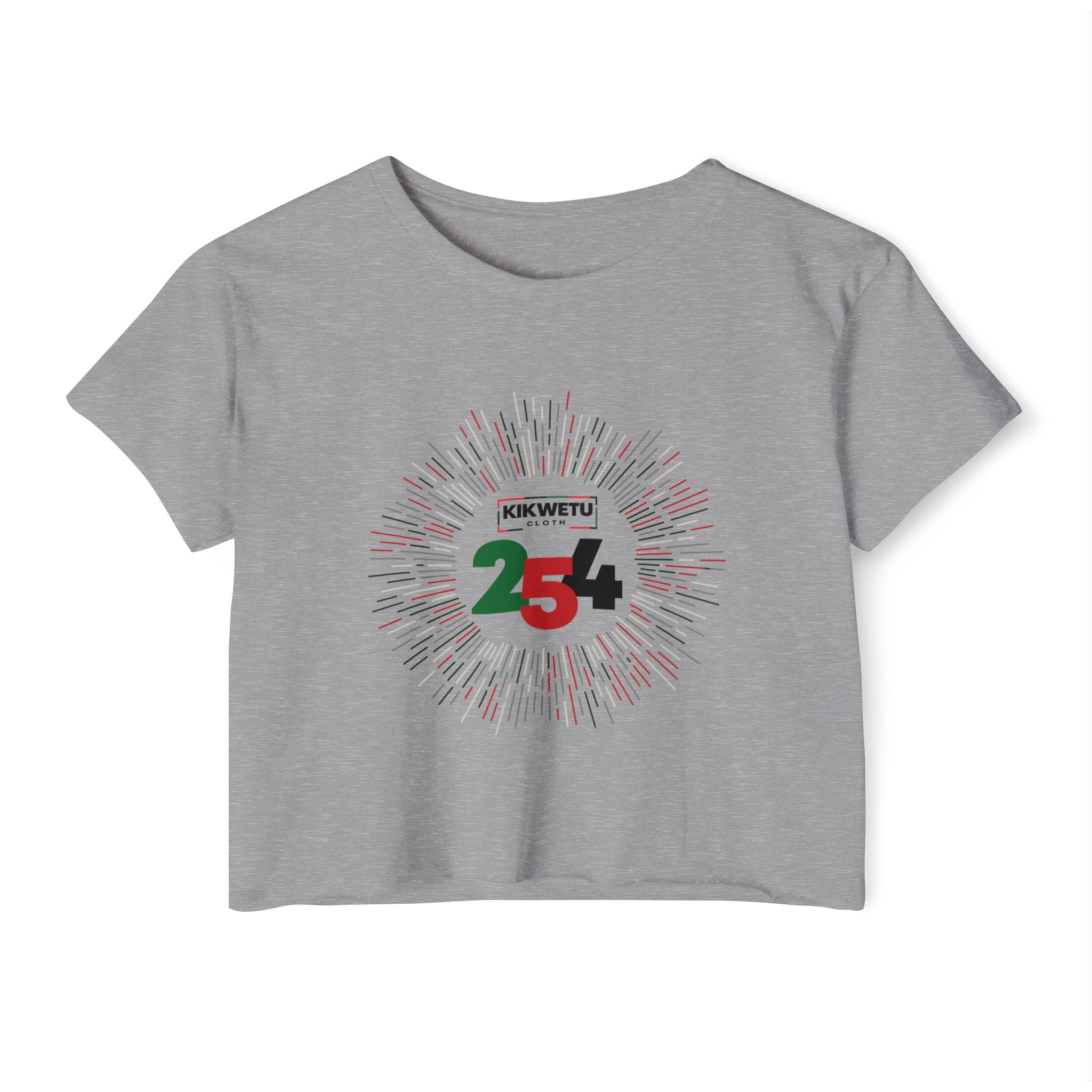 Women's Crop Top — "KIKWETU 254" Kenyan Independence Festival Tee