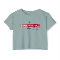 Stay humble Crop Top — Women's Festival Graphic Tee