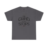The Grind Never Stops Tee — Motivational Graphic T-Shirt