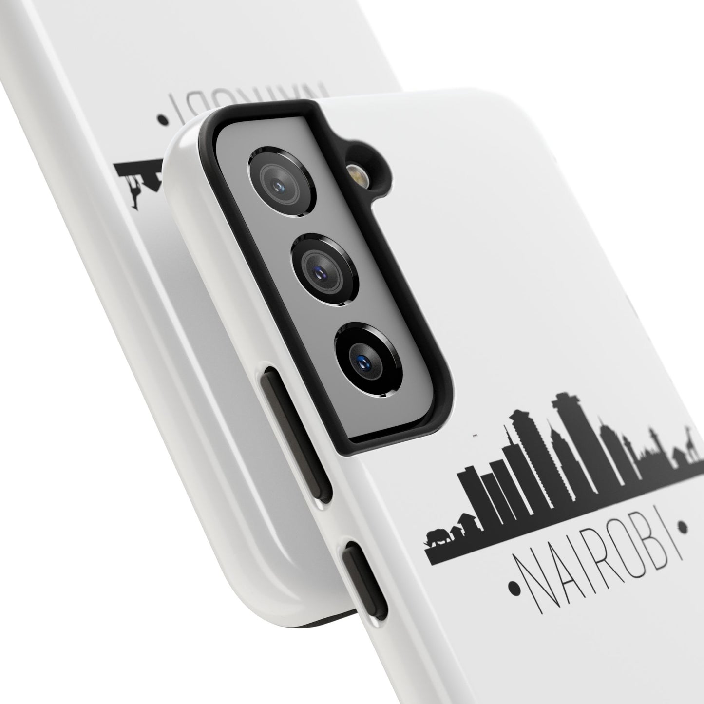 Nairobi Skyline Tough Phone Case — Minimal City Silhouette Protective Cover