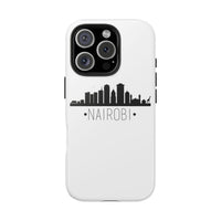 Nairobi Skyline Tough Phone Case — Minimal City Silhouette Protective Cover