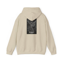 Nairobi City Map Hoodie — Minimal Black Street Map Sweatshirt
