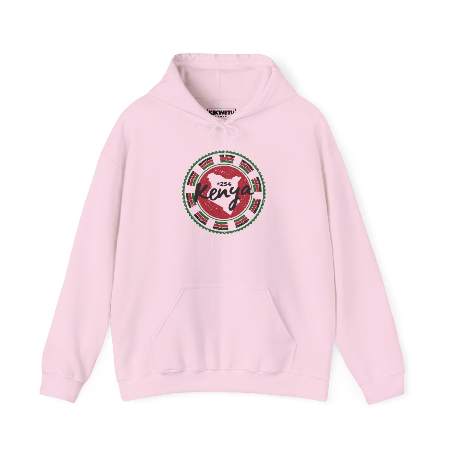 Kenya Flag Circle Hoodie — Kenya Pride Graphic Hooded Sweatshirt