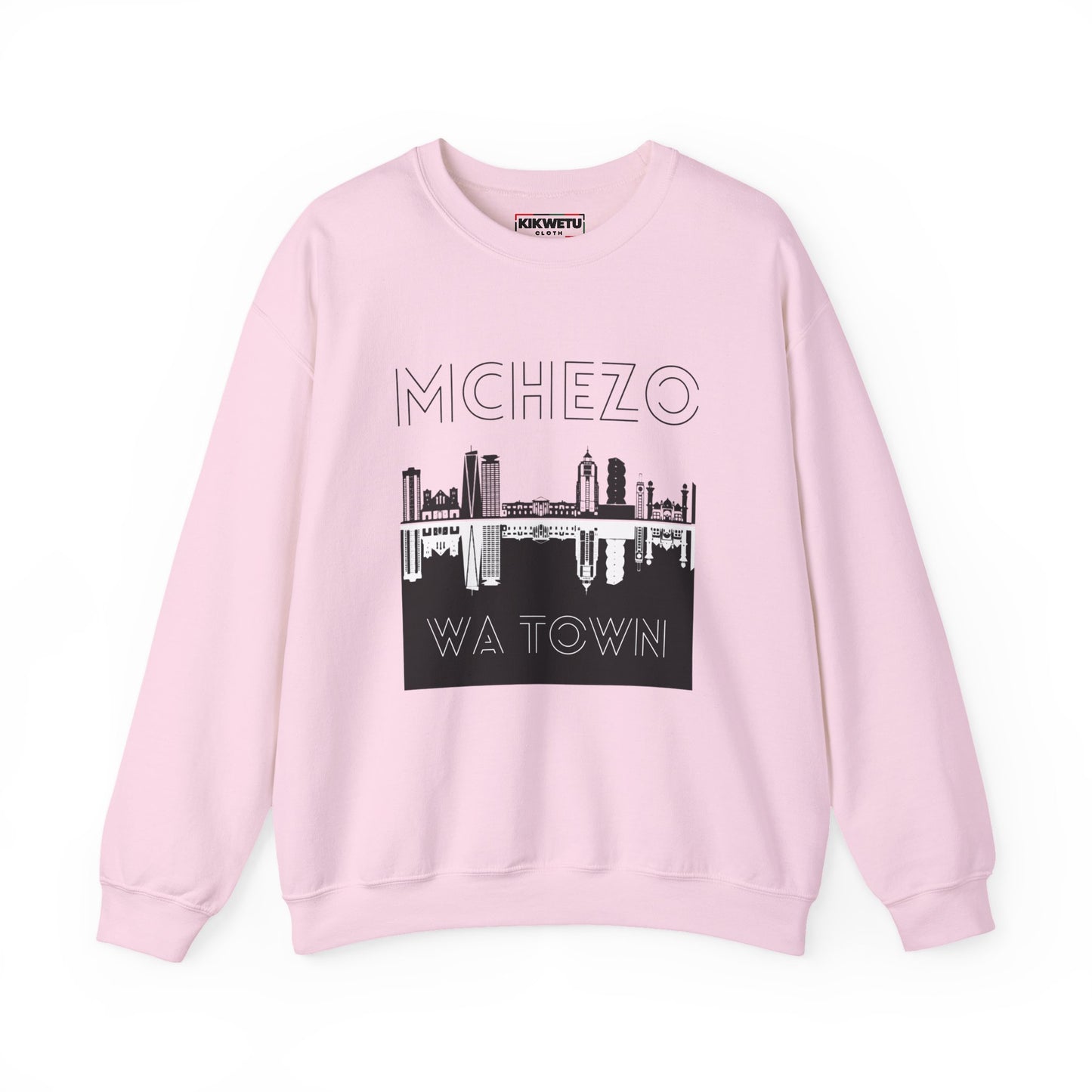 Mchezo Wa Town Crewneck Sweatshirt - Urban Skyline Graphic