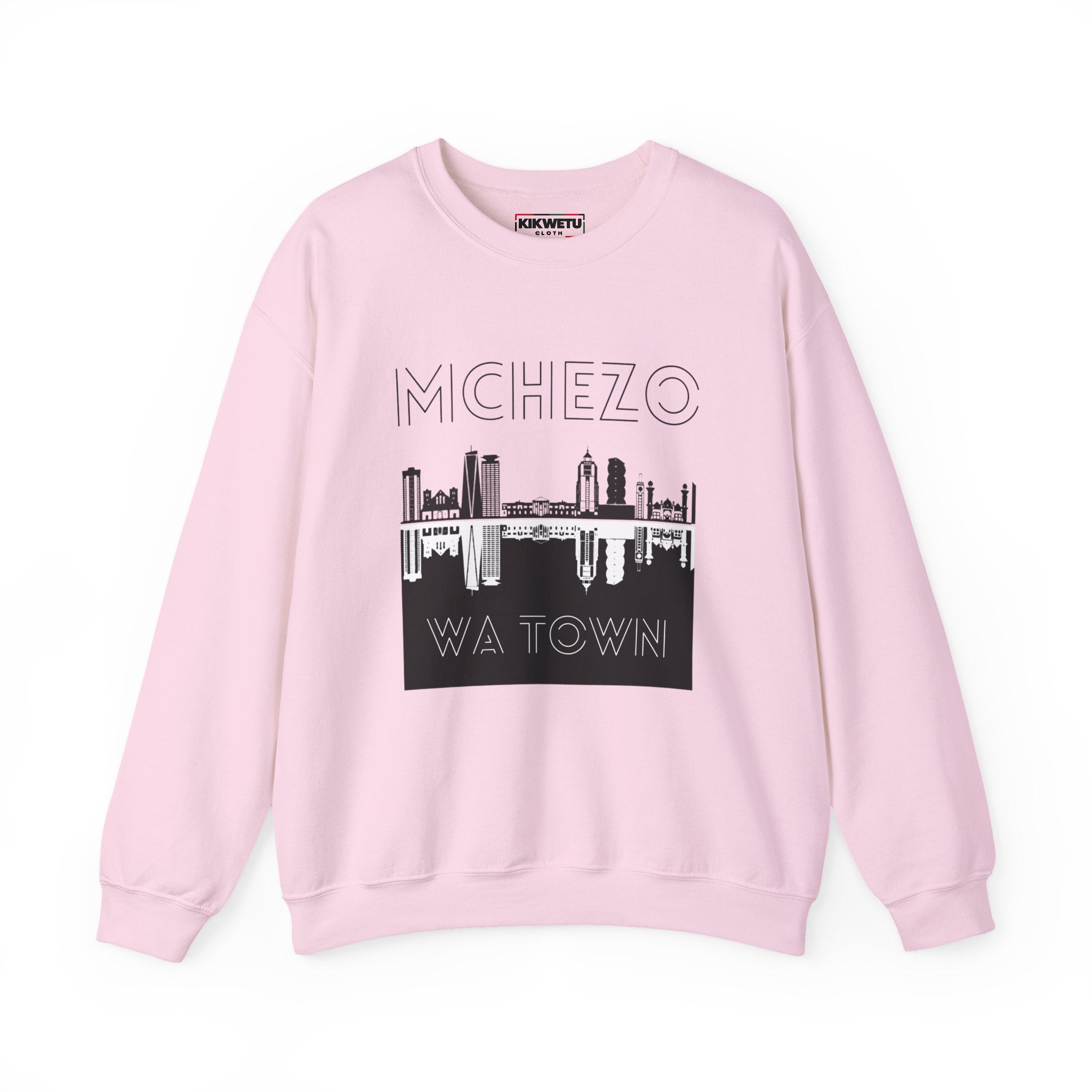 Mchezo Wa Town Crewneck Sweatshirt - Urban Skyline Graphic