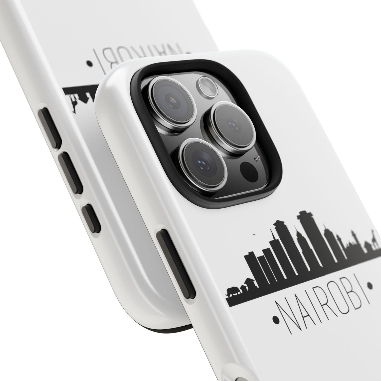 Nairobi Skyline Tough Phone Case — Minimal City Silhouette Protective Cover