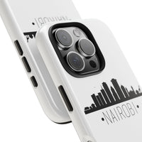 Nairobi Skyline Tough Phone Case — Minimal City Silhouette Protective Cover