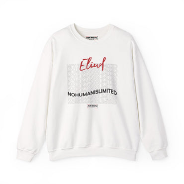 Crewneck Sweatshirt — Eliud 'No  Human Is Limited' Graphic Pullover