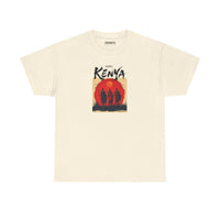 Kenya Sunset Tee — Safari Silhouette Graphic T-Shirt