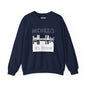Mchezo Wa Town Skyline Crewneck Sweatshirt — Urban Swahili Cityscape Pullover