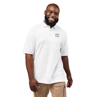 Embroidered 'Caution: Siren' Polo Shirt