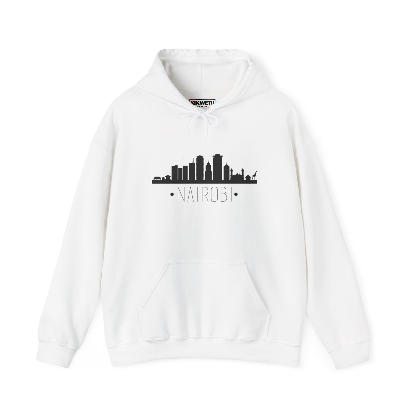 Nairobi Skyline Hoodie — Minimal Cityscape Pullover