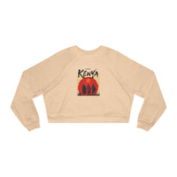 Kenya Sunset Crop Sweatshirt — Women's Cropped Pullover