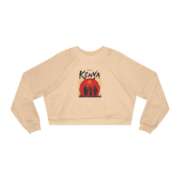 Kenya Sunset Crop Sweatshirt — Women's Cropped Pullover