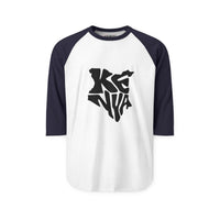 Kenya Map Raglan Shirt - Bold Typographic Kenya Baseball Tee