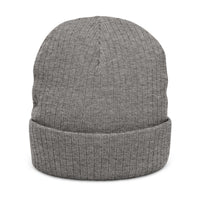 Embroidered '254' Ribbed Knit Beanie — Kenyan Flag Colors Winter Hat