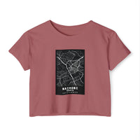 Nairobi Map Crop Top — Women's City Map Festival Tee