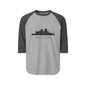 Nairobi Skyline Raglan Shirt — Cityscape Baseball Tee