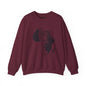 African Queen Crewneck Sweatshirt — Afrocentric Africa Silhouette Design