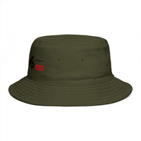 254 Retro Stripe Bucket Hat — Pan-African Colors Streetwear