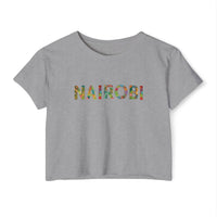 Nairobi Floral Graphic Crop Top — Women’s Festival Tee