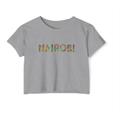 Nairobi Floral Graphic Crop Top — Women’s Festival Tee