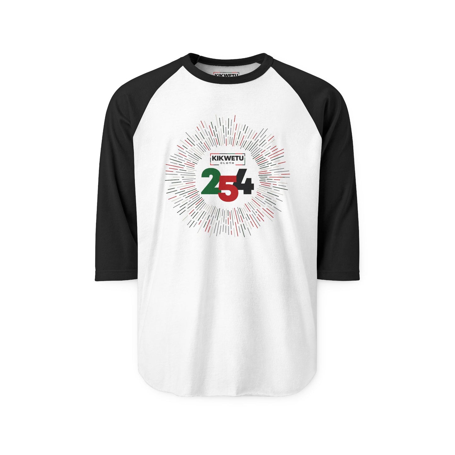 Kenya 254 Celebration Raglan Shirt — KIKWETU 254 Graphic Tee