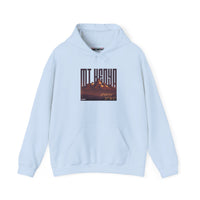 Mt. Kenya Scenic Hoodie — Vintage Sunset Mountain Graphic