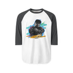 Raglan Shirt — Retro Street Portrait Graphic Tee