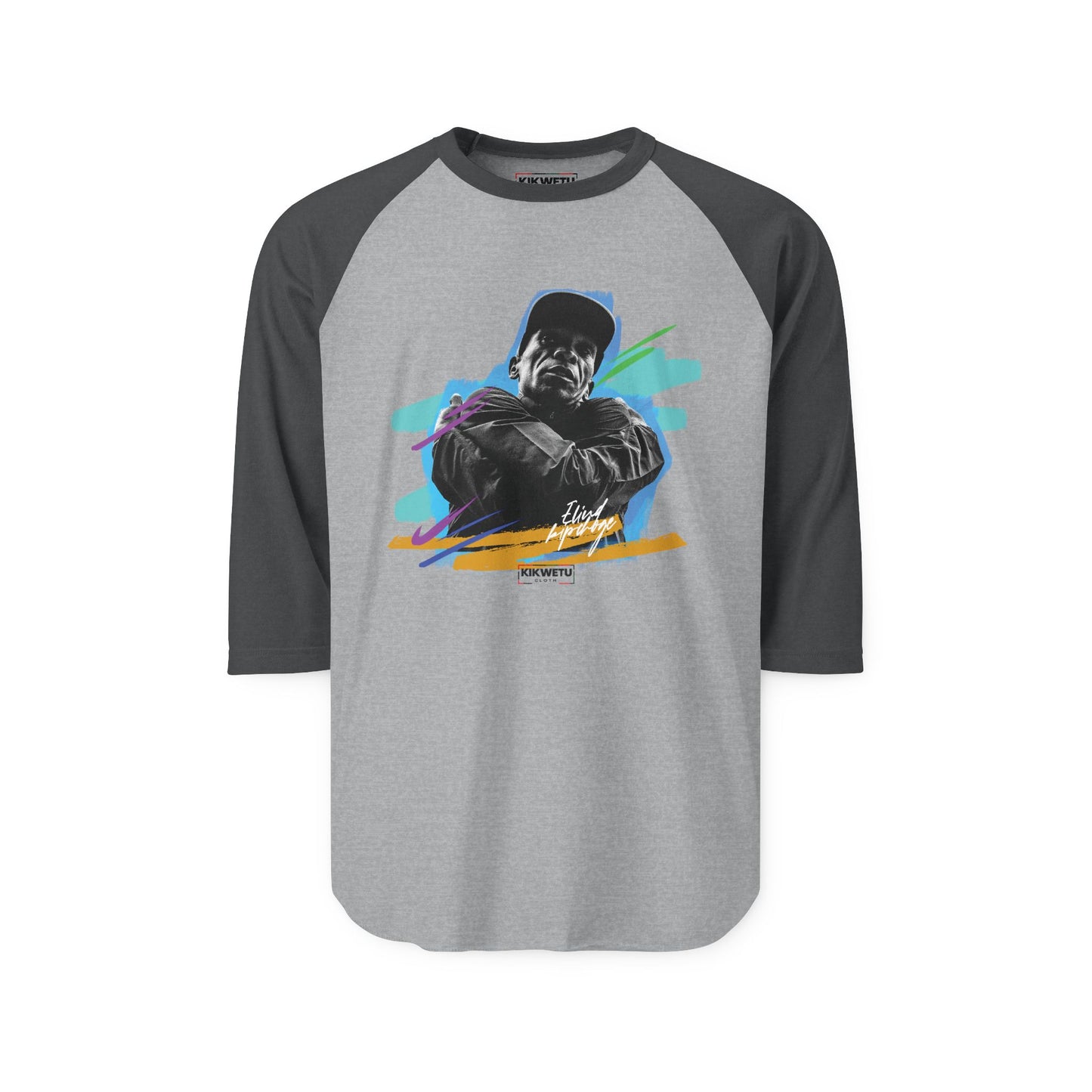 Raglan Shirt — Retro Street Portrait Graphic Tee